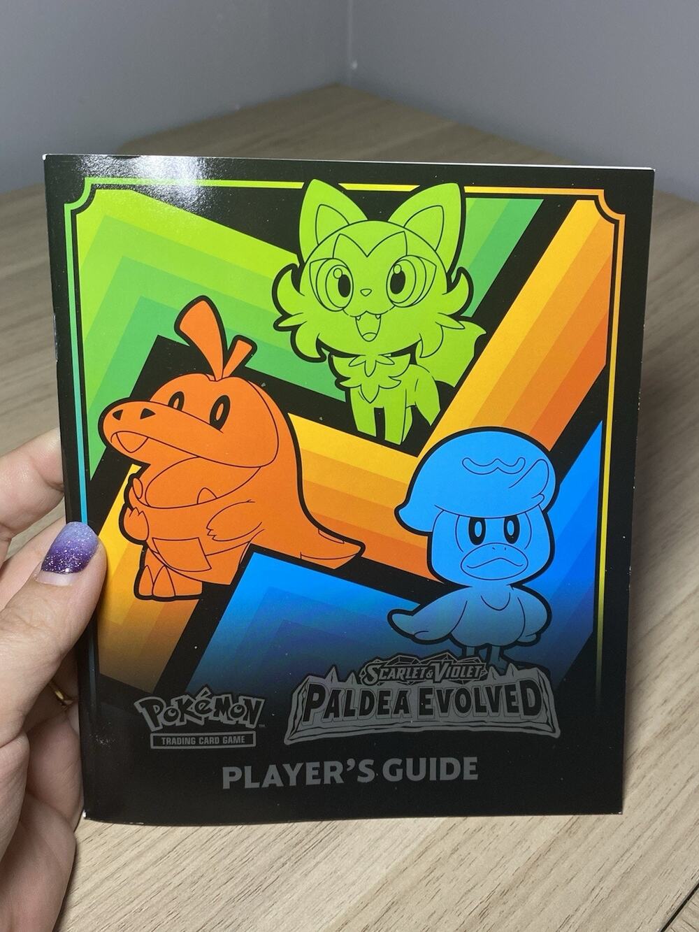 Paldea Evolved Player’s Guide Book from Pokemon TCG Elite Trainer Box ETB